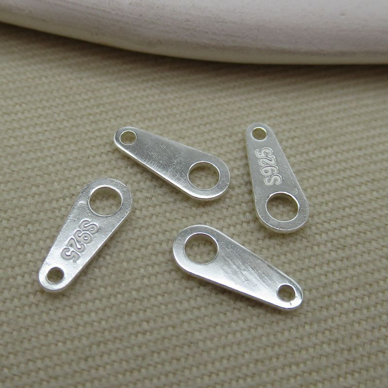 S925 sterling silver jewelry accessories silver buckle accessories chain logo brand