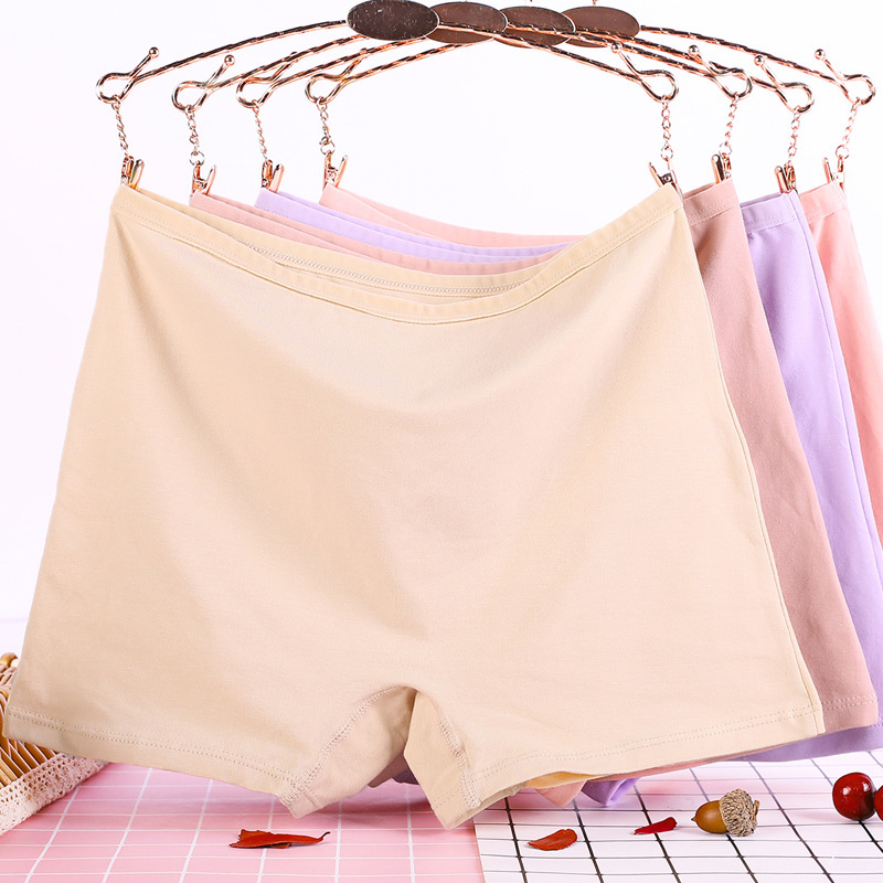 3321 Cotton Red High Waist Large Size Breathable Underwear Solid Color Bag Big Red Boxer Briefs for Women in the Year of the Ox