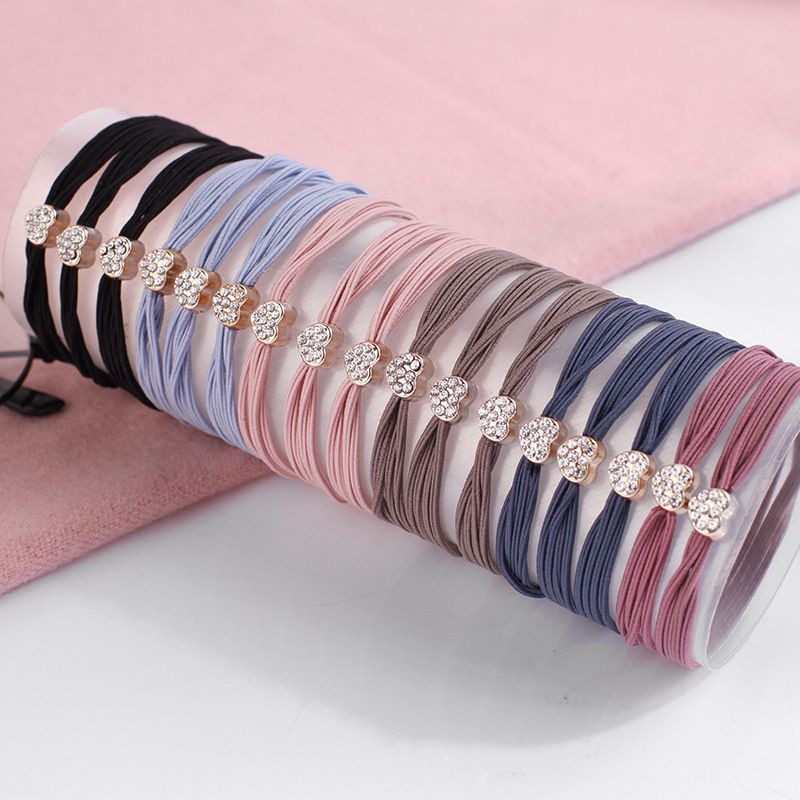 Korean simple hair ties and hair accessories, seamless, fine, high-elastic basic style hair ties, rubber bands and hair ropes
