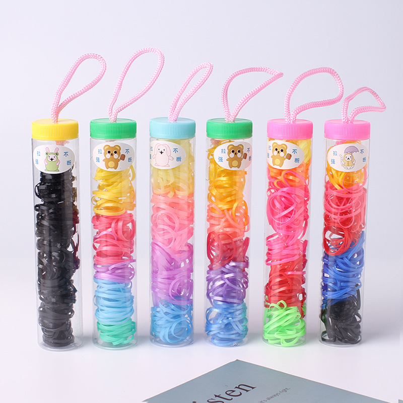 Small rubber band for women to tie hair, high elasticity and durability, thickened headband, children's leather case, disposable hair ring, rubber ring headgear