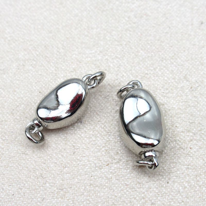 S925 sterling silver ingot buckle stick buckle bracelet necklace adjustment buckle jewelry jade diy accessories silver accessories buckle
