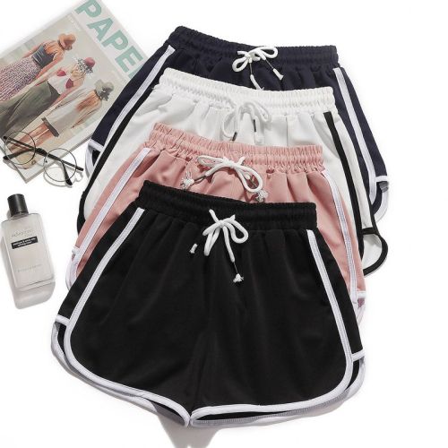 Beach Summer Women's Sports Shorts Teenagers Comfortable Simple Yoga Three-Point Pants Candy Color Couple Ultra Shorts