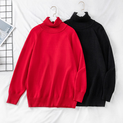 200/300 jins large size women's bust 150/160 pullover turtleneck bottoming sweater knitted 280/350 jins