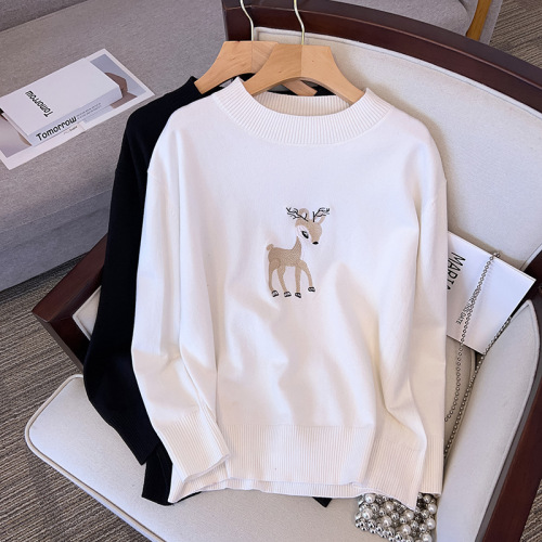 200/300 Jin Large Size Women's Fat M Bust 150/160 Loose Pullover Thickened Sweater Knitted 350 Jin 8159