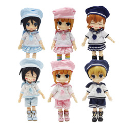 ob11 navy sailor suit baby clothes suit BJD12 points doll Molly clothes beautiful knot pig GSCymy clothes