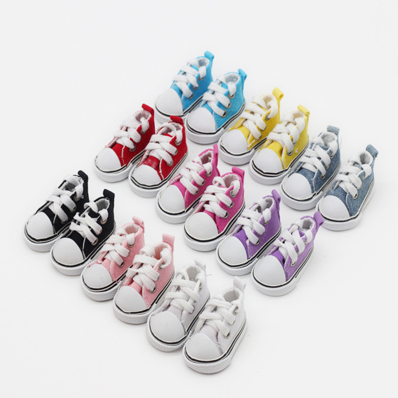 5*2.5cm toy doll sports shoes 6 points bjd doll shoes EXO doll canvas shoes