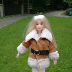 Vinyl toy wedding dress doll fashion wool coat coat dressing accessories clothes pants 29 cm 6 minutes