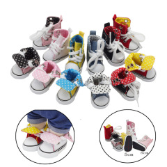 5*2.5cm toy doll sports shoes 6 points bjd doll shoes cotton doll canvas shoes