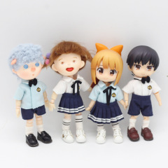 ob11 baby clothes Q version children's trendy brand clothes 12 points bjd doll clothes beautiful knot pig azone12 mini school uniform