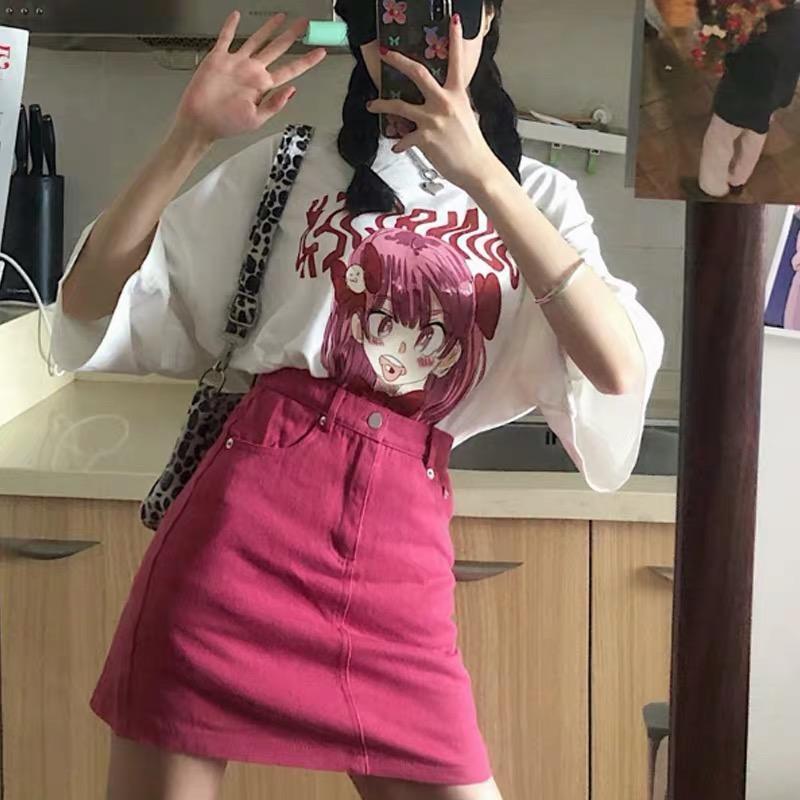 Denim short skirt for women high waist summer 2024 new a-line skirt hot girl hip-covering skirt design sense for women niche