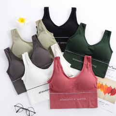 [Large Size 180 Jin] Dawang Beauty Back Wrap Chest U-shaped Vest Sports Bra No Wires Yoga Running Anti-exposure