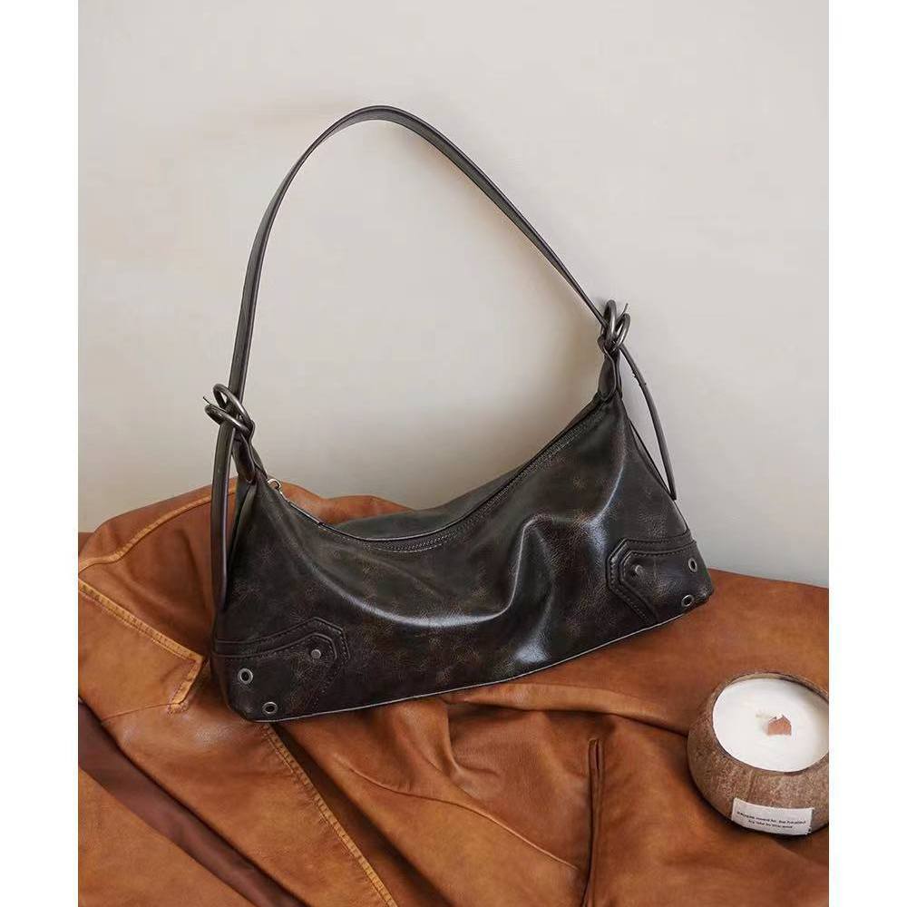Maillard Underarm Bag Women's 2023 New Retro Women's Bag Western Style Versatile Shoulder Bag Crossbody Bag