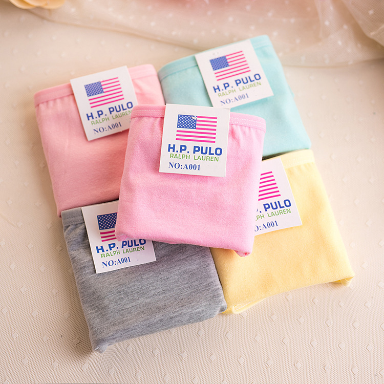 A001 cotton underwear women's underwear pure cotton candy simple women's underwear solid color women's underwear wholesale