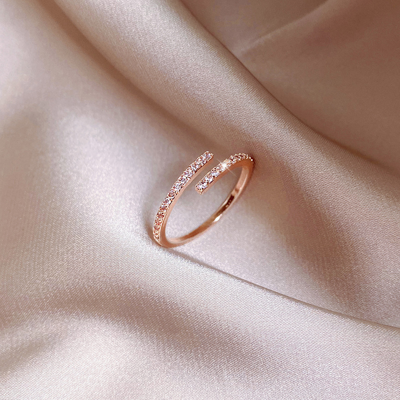 Ring women's retro personality ins new fashion pinky tail ring Korean style Chinese simple cold style internet celebrity ring