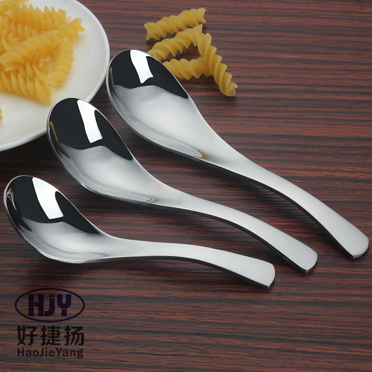 Stainless steel tableware integrated deepening and thickening spoon palace spoon rice spoon hotel supplies wholesale