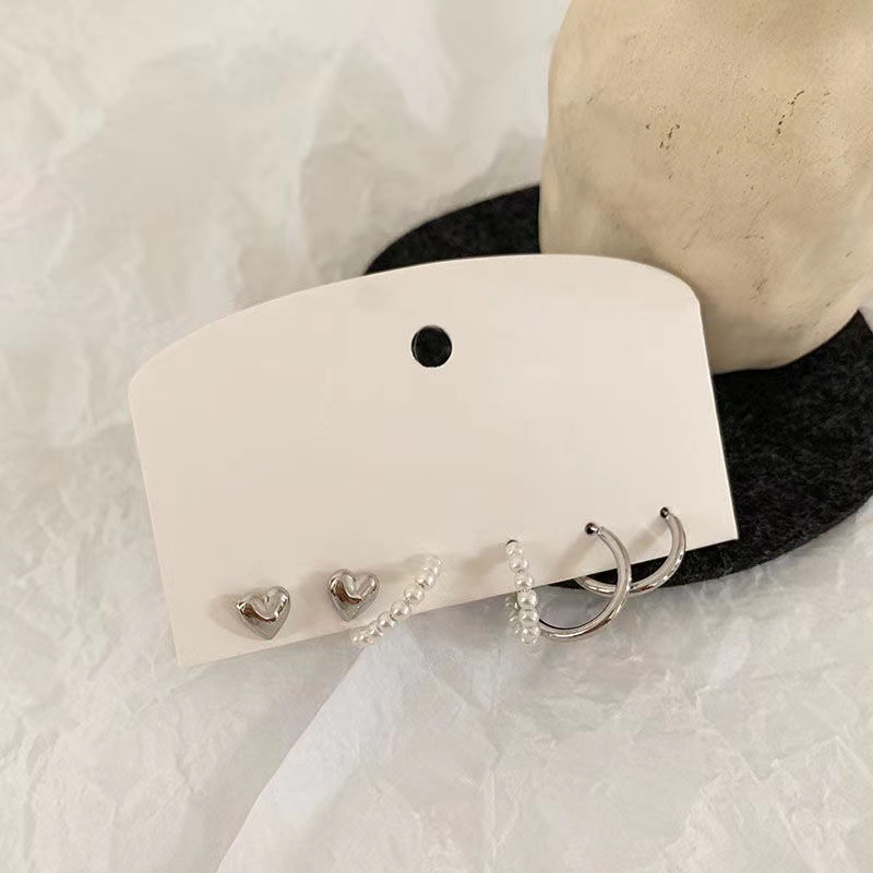 Unique design love pearl earrings new trendy earrings high-end temperament niche personalized earrings
