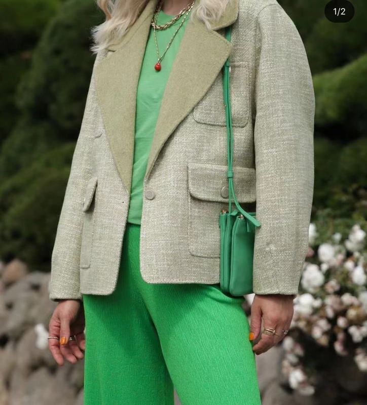 Fadan S Home Autumn and Winter New Commuting Double-sided Wool One-button Pocket Decorated Blazer 17138