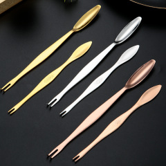 304 stainless steel hairy crab special tools seafood meat spoon fork crab claws crab skewers crab needle gift laser logo