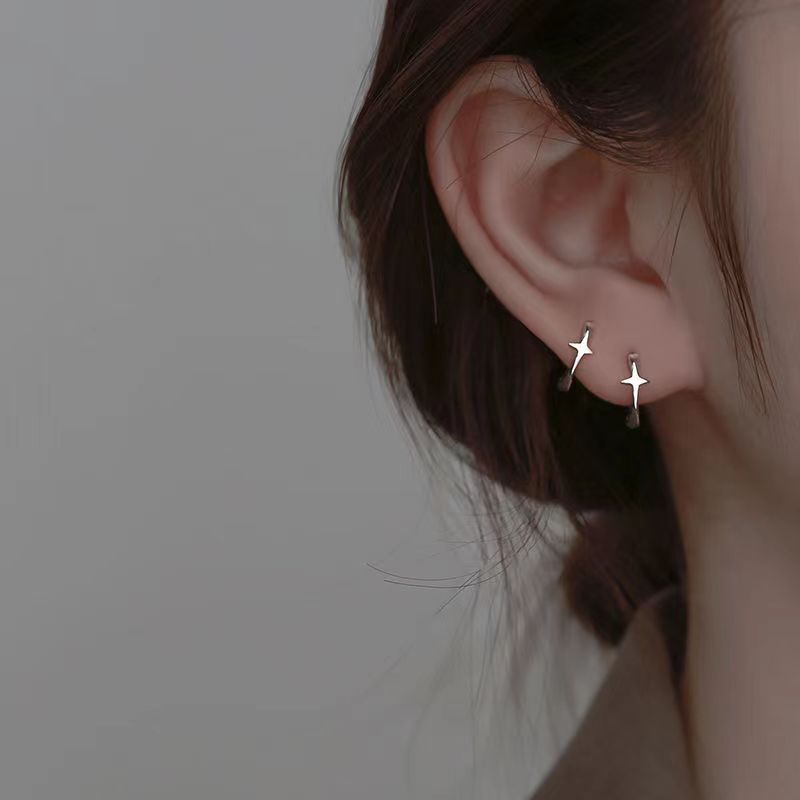 Fashionable star earrings, new year's earrings, earrings, women's versatile niche earrings, earrings, earrings