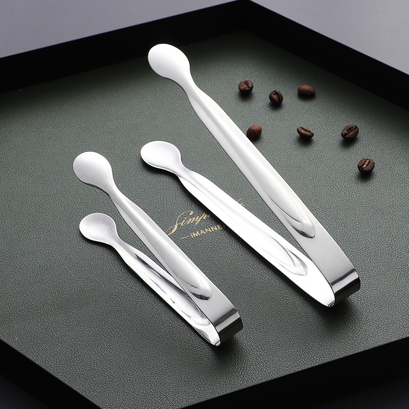 304 stainless steel ice clip ice cube food clip restaurant coffee sugar cube clip brown sugar small rock sugar clip food clip
