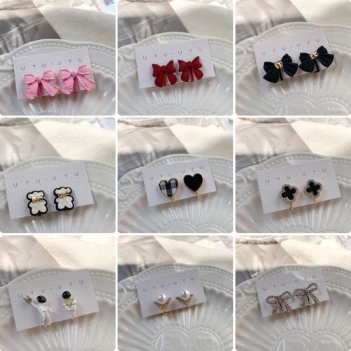 Korean Dongdaemun non-pierced ear clip style women's ins fresh, sweet and versatile earrings wholesale