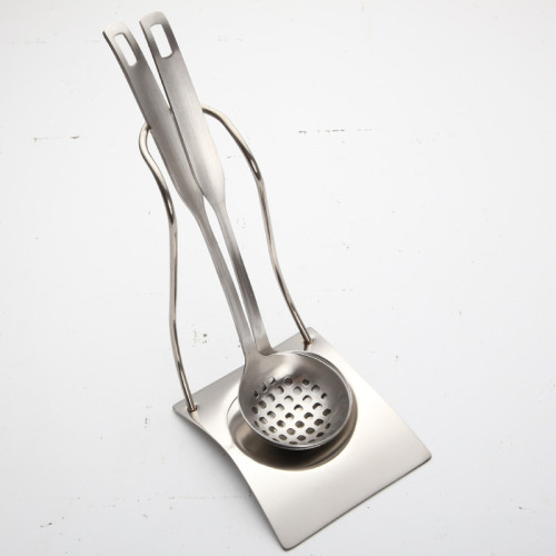 Gold commercial non-magnetic stainless steel restaurant hot pot soup colander rack soup shell drain public spoon chopsticks kitchen utensil storage rack