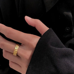 Broken Theory niche tinfoil open ring dark style men and women simple adjustable