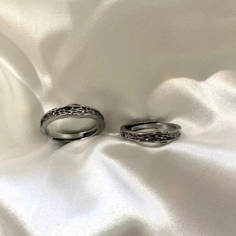 Cold style original design "Abyss" ring ins retro couple ring birthday gift that does not fade