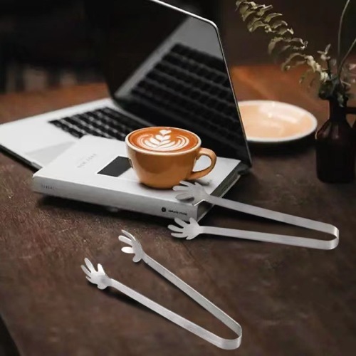 Stainless steel ice clip food clip mini palm shape tea cup clip bread cube sugar ice cube clip
