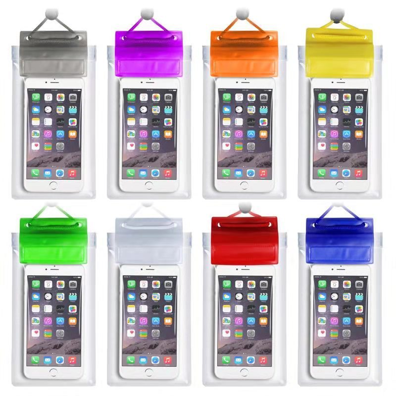 Mobile phone touch screen sealed rain cover halter neck riding takeaway rider