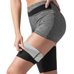 Hot shapers European and American silver ion women's sweat wear, sports yoga running women's body shaping thigh sleeves