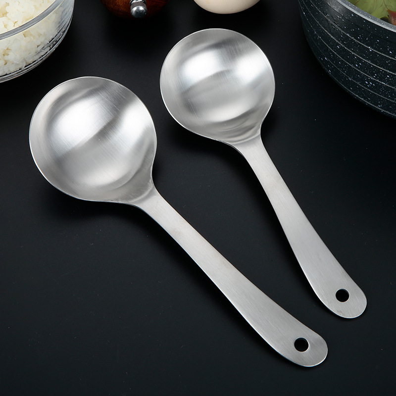 304 stainless steel thickened integrated spoon large spoon public spoon serving spoon serving spoon custom logo
