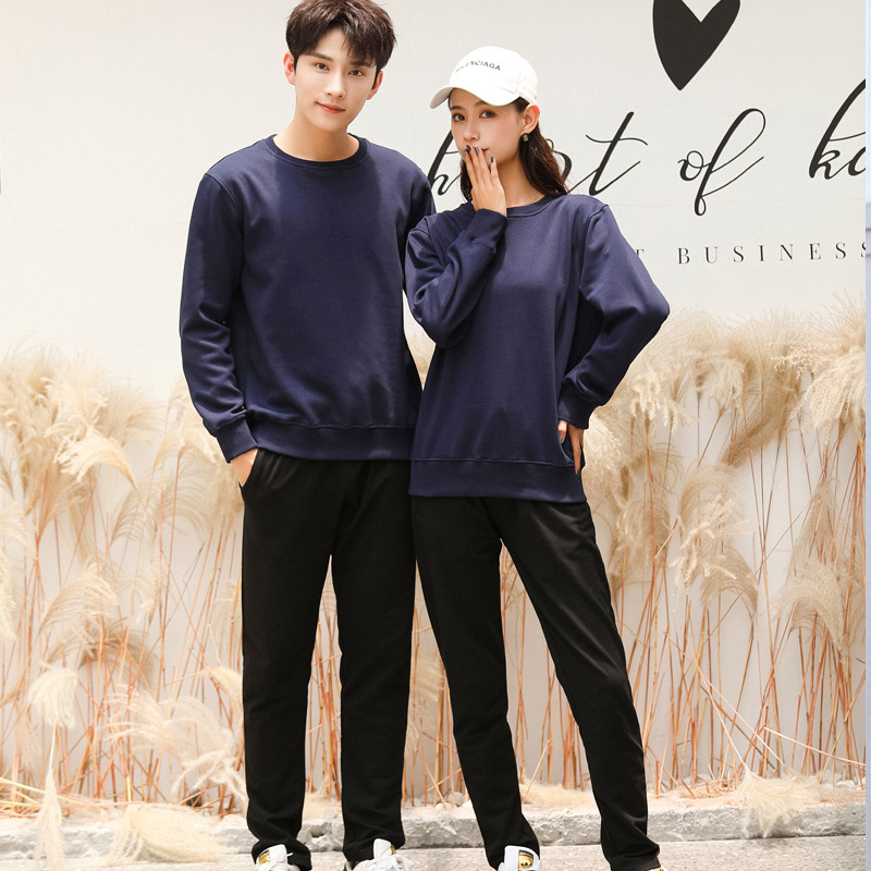 Pure cotton sweatshirt, customized work clothes, advertising shirts, silver fox velvet autumn and winter coats, work clothes, group production work clothes
