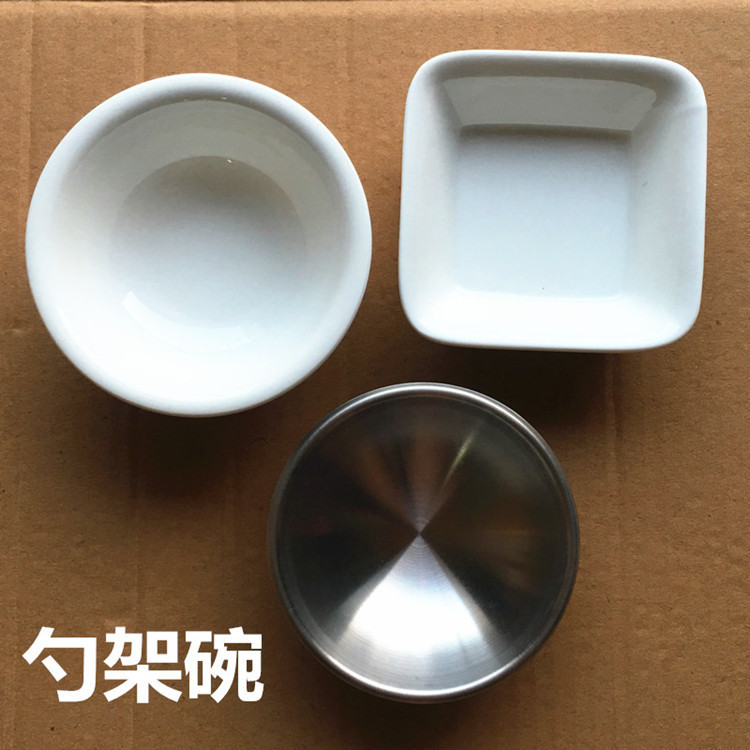 Spoon holder, bowl, spoon holder, plate, stainless steel bowl, snack bowl, condiment bowl
