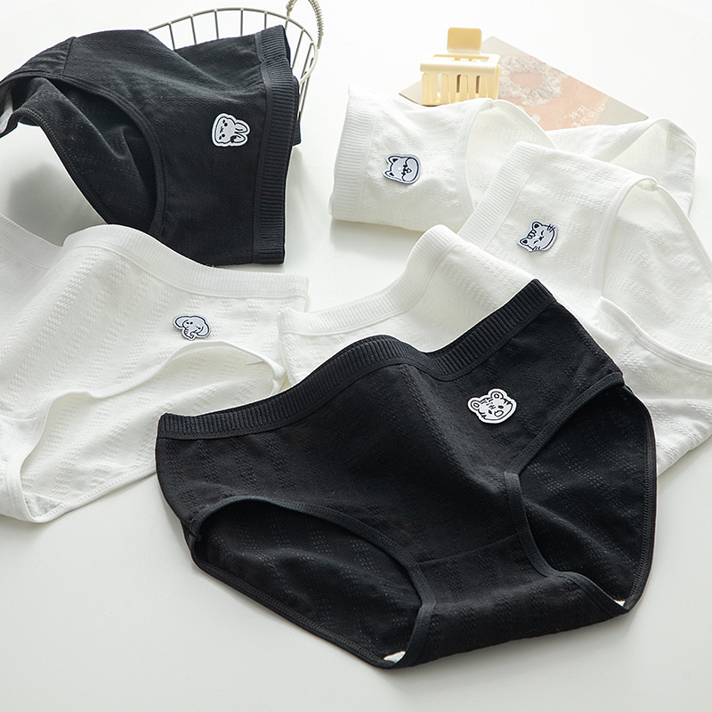 [Full Clearance 2 Yuan] Japanese Mid-waist Women's Pure Cotton Underwear Women's Cotton Knitted Girls Student Triangle Shorts