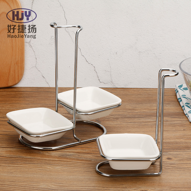 Commercial stainless steel hot pot restaurant hotel soup spoon holder male spoon chopstick holder soup shell soup leakage tableware storage rack