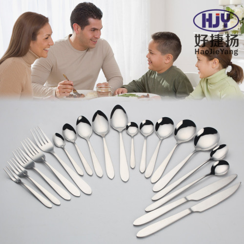 3cm tip tail bare body 410 stainless steel western food knife, fork and spoon fruit steak buffet knife and fork gift laser logo