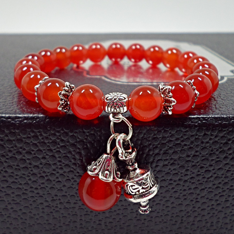 Red Agate Crystal Bracelet Women's Small Jewelry Hand Jewelry Couple Jewelry Bracelet Jewelry Beads Yiwu Small Commodity Jewelry