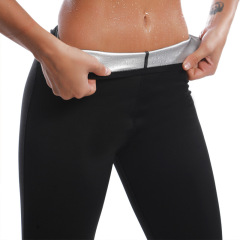 Sweat pants for women, three-quarter, seven-nine-point trousers, sweat-resistant clothing, large-size sweat-resistant sports fitness yoga trousers