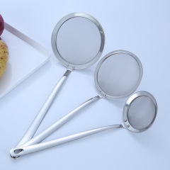 304 stainless steel bean berry juice residue filter spoon foaming oil filter oil grid drain spoon laser LOGO
