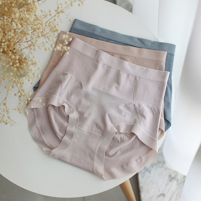 79299 Simple mid-high waist abdominal elastic slightly tight and comfortable women's briefs