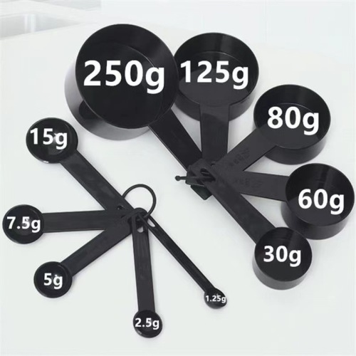 Stainless steel plastic measuring cup measuring spoon set kitchen baking bartending scale spoon measuring spoon gram flour spoon tool