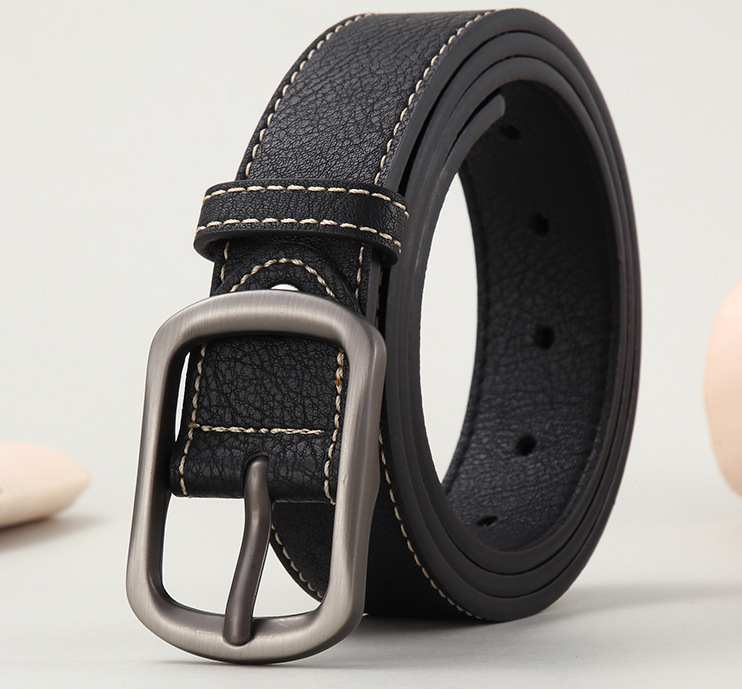 Belt men's trendy young people ins trend casual pin buckle jeans with personality and versatile Korean style men's native trousers belt