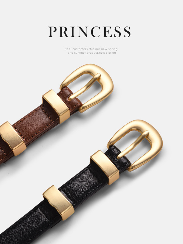 Belts for women, all-matching trousers and jeans belt, summer fashion new belt, women's fine decoration