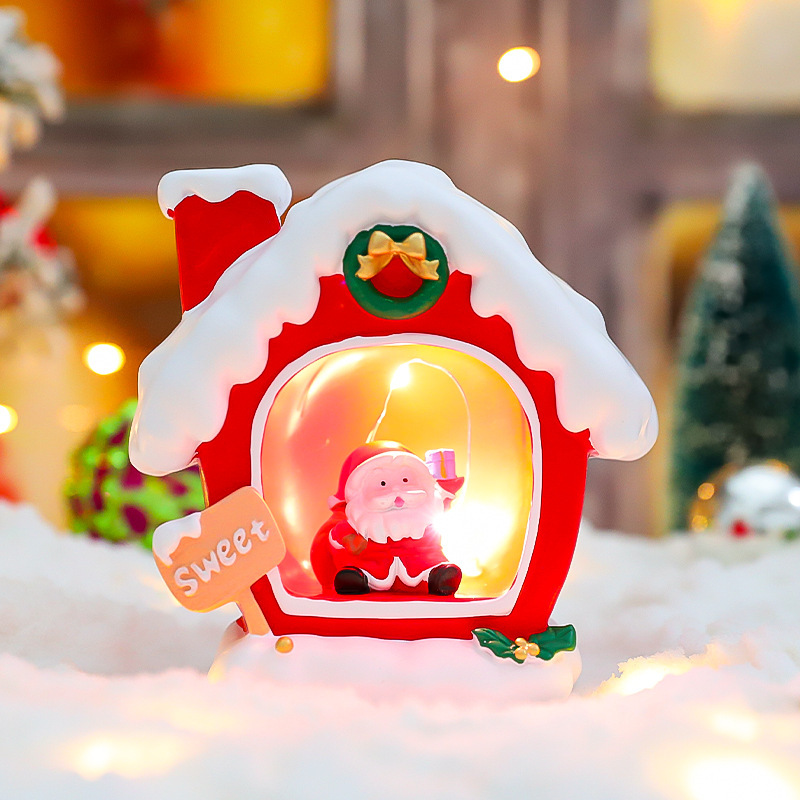 Cross-border new product Christmas gift for the elderly house night light cartoon baggage old man star lamp Christmas Eve gift