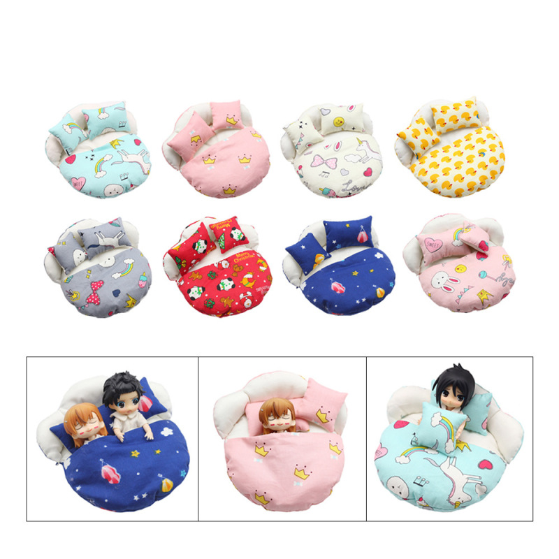 12 points bjd sleeping bag bed ob11 toy doll mini simulation stepping bed DOD body jasmine home accessories