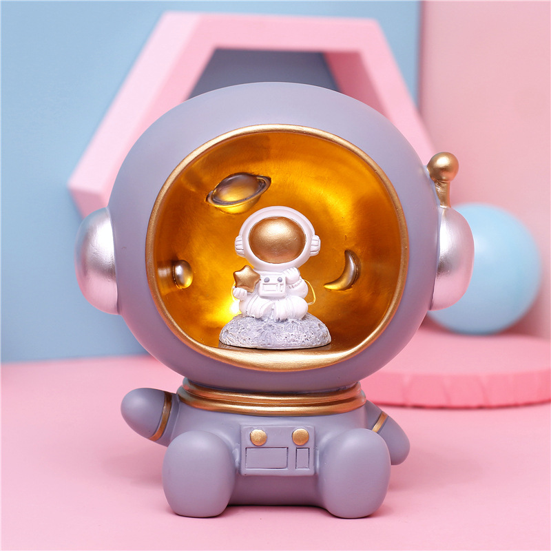 Creative gift astronaut night light space lamp for classmates living room bedroom decoration piggy bank astronaut ornaments
