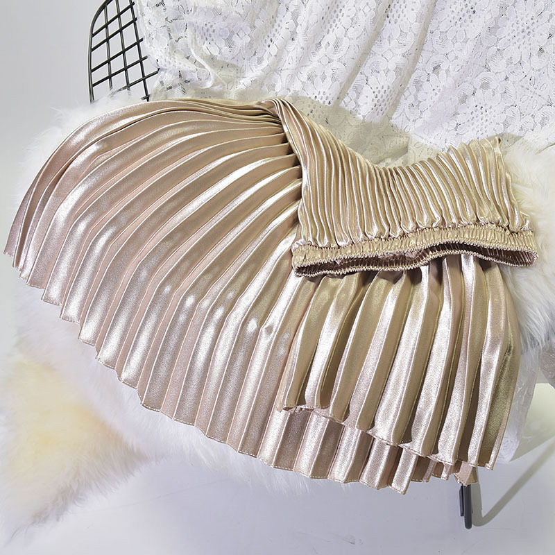 Pleated skirt skirt autumn and winter new style chic high waist retro Hong Kong style ulzzang fashion half length skirt for women winter