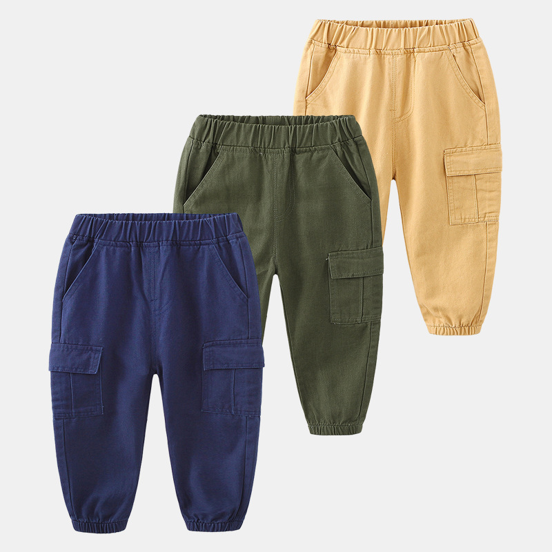 Children's clothing spring new children's overalls boys' casual pants baby trousers boys' pants
