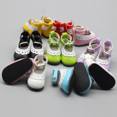 15cm cotton doll princess shoes small EXO doll shoes 6 points bjd doll small cloth lace shoes 4.5*2.5